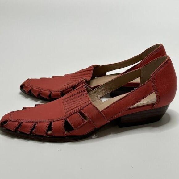 Bird of Flight Women's Sandals Made in Brazil Burnt Red Slip On Size 8.5 Pointed - Picture 4 of 8